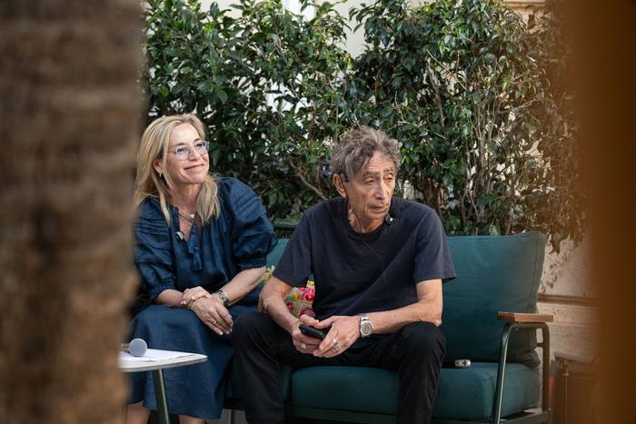 Lara and Dr Gabor Maté in conversation